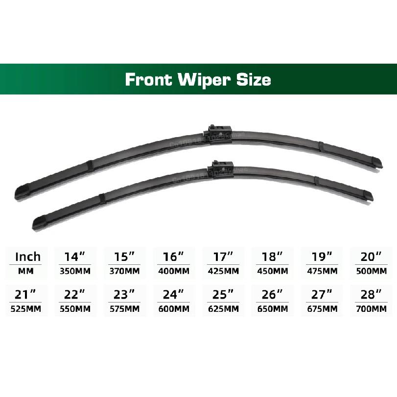 For Mercedes-Benz A-Class W177 2018-2023 2019 2020 2021 2022 LHD&RHD Front Wiper Blades Windshield Windscreen Window 24"+19"