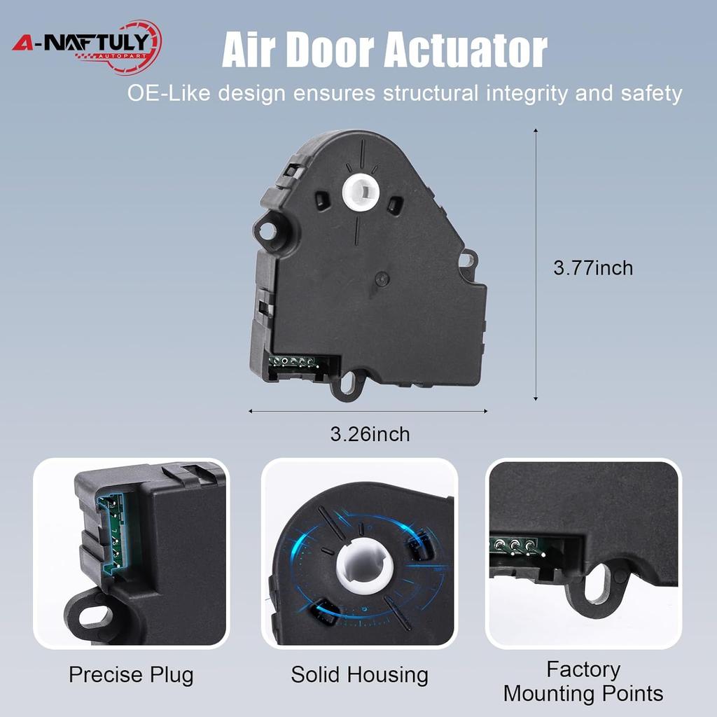 2Pcs HVAC Blend Door Actuator Replacement For Chevy Silverado 1500 2500 Suburban Tahoe GMC Sierra Yukon XL Cadillac Escalade Hummer H2, Heater Air