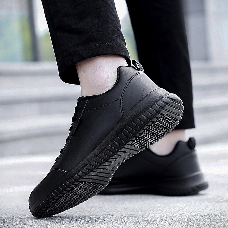 Scarpe Casual da Chef da Uomo e da Donna Quattro Stagioni Leggere Suola Morbida Comode Scarpe da Lavoro in Pelle