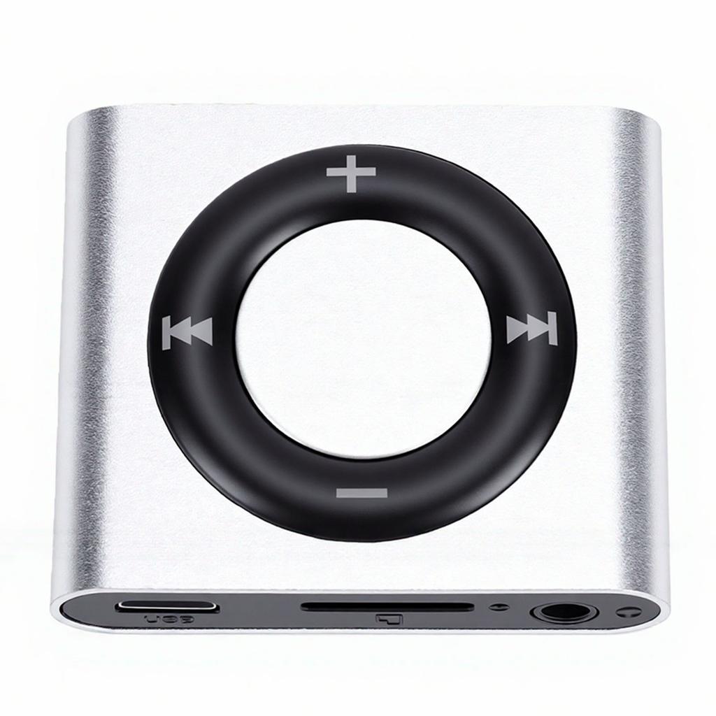 MP3 Player Portable Music Player with HiFi Sound Built in HD Speaker Aluminum Alloy Rechargeable Support Earphone with