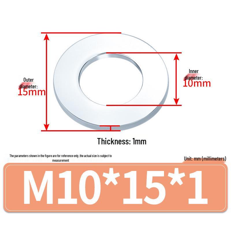 Extra Large Galvanized Metal Flat Washers - Sizes M1.6 to M14
