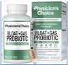 Physician's CHOICE Bloat & Gas Probiotic 5-in-1 Proactive Support + Daily Relief