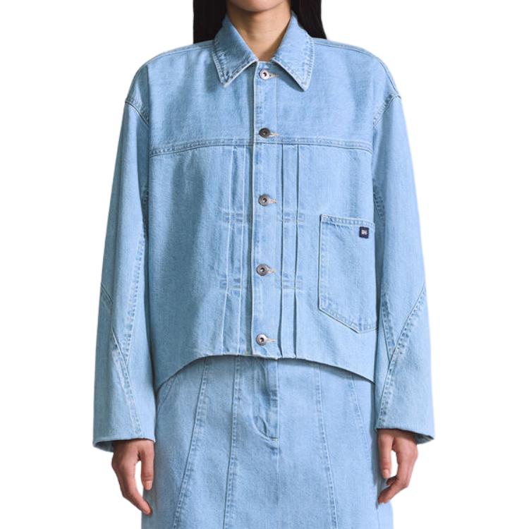 Levis Bluetab™ Series Ss25 Bluetab™ Series Loose Denim Jacket With Sleeve And Back Seam Details Women Jacket Light-Blue 001LT-0000