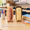 Skin-friendly Pencil Bag Cute Bread Case, Plush Large Capacity Pen Pouch, Case Soft Shaped Stationery for High School Students Fun Storage