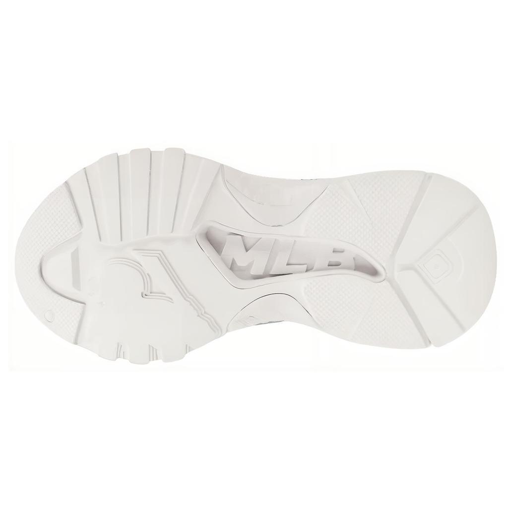 New MLB Big Ball Chunky La Anti Slip And Wear Resistant Lightweight Low Top Chunky Sneakers Unisex White Blue 32SHCD111-07I