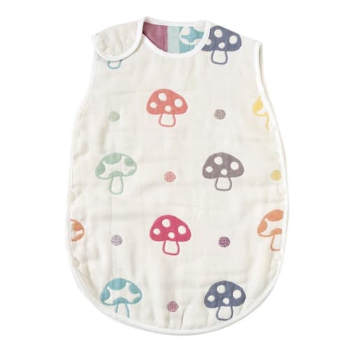 10mois  Dimoi  - Hoppetta Baby Gift Gift Set Fluffy Gauze  6-layer Gauze  Baby Sleeper 100% Cotton Newborn To Around 3 Years Old Champignon Length 58c
