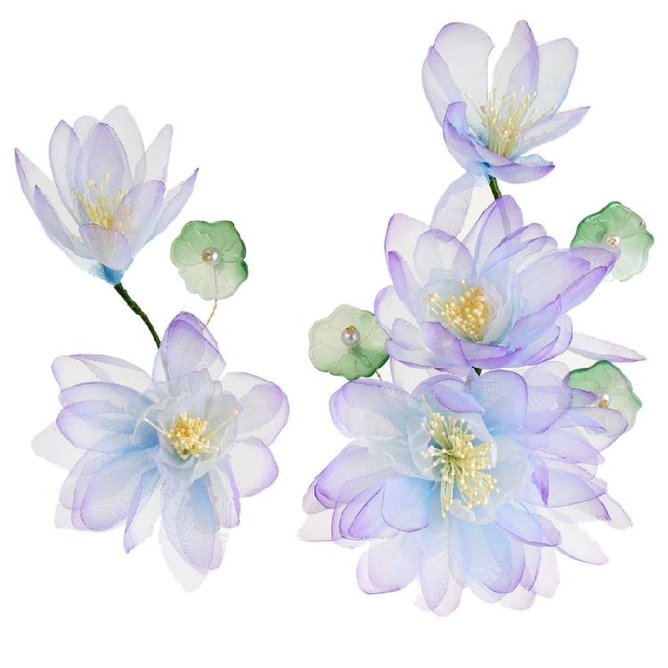 Flower Side Pin Hairclip Simulation Flower Hairpin Elegant Hair Styling Decors 1