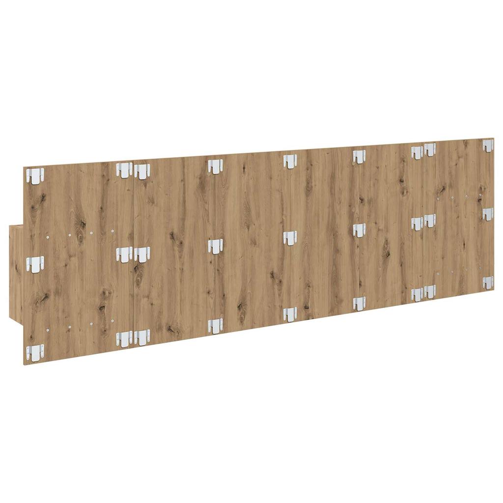 Headboard with Cabinets 3 pcs Artisan Oak Wood Based Material