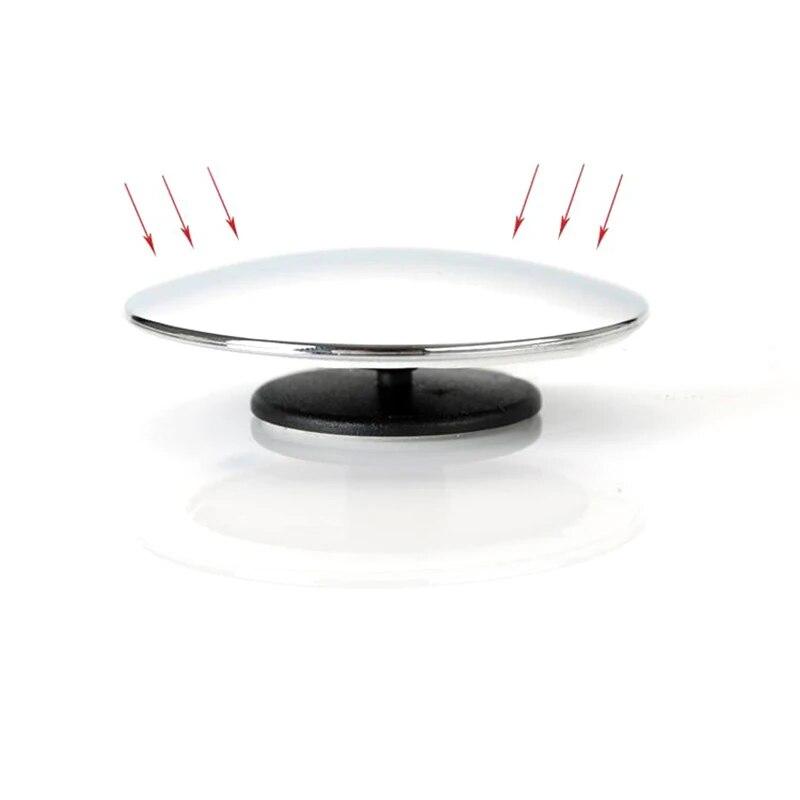 2Pcs Universal Car Blind Spot Mirror Frameless 360 Degree Wide Angle Telescopic Inspection Parking Mirror Car Accessories