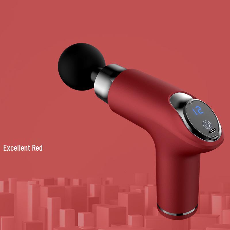 Electric Massage Gun with Heat and Extended Handle for Full-Body Relaxation