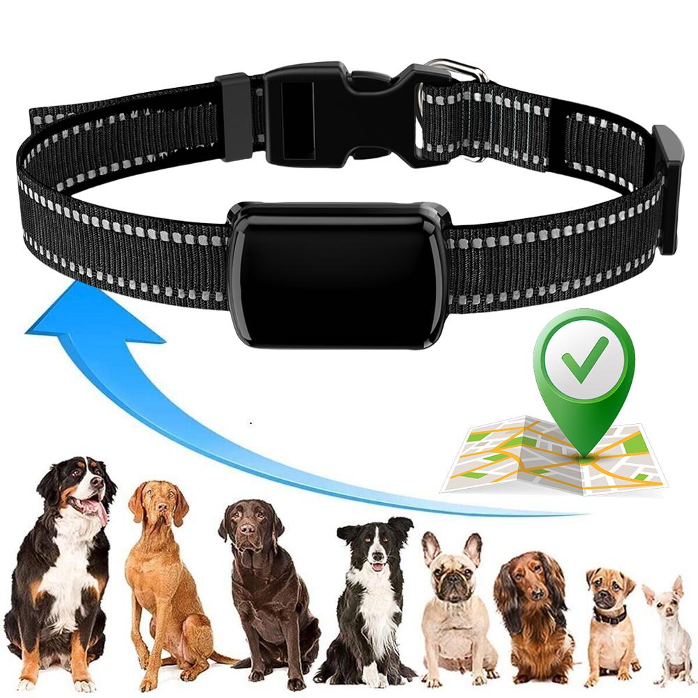 Pet GPS Tracker with Adjustable Collar Dog Tracker Smart Pet Locator for Cats and Dogs