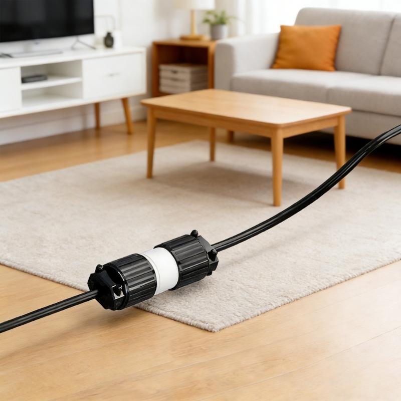Industrial 2Pole Female Plug NEMA 5 15P Straight Blade 125V 15A Grounding Ergonomic Cord Outlet