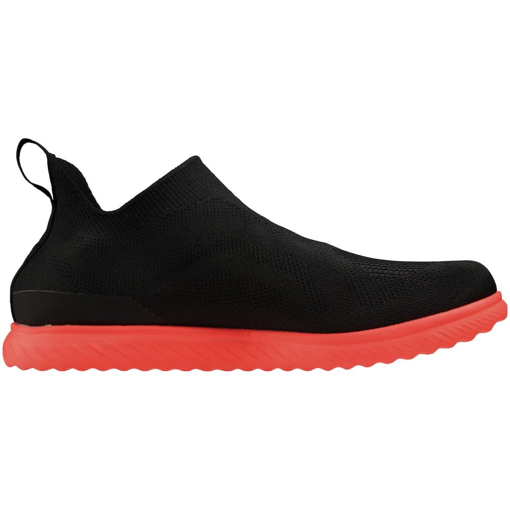 Mizuno Walking Shoes Mizuno Energy Ultra Light Sneakers Casual Foldable Lightweight Cushion cm 2E Slip-on Black/Red 23.0
