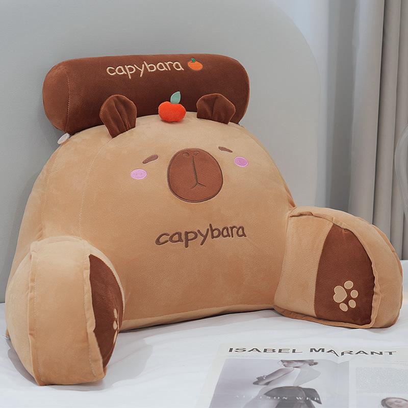 

Cartoon Plush Headboard with Large Backrest Dormitory Reading Backrest Pillow Bed, Sofa, Waist Protection, Fatigue Relief, Waist Cushion 60x40cm