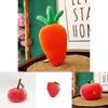 Cuddly Plush Fruits Vegetables Keychain Pendant Dolls Banana Orange Peach Eggplant Carrot