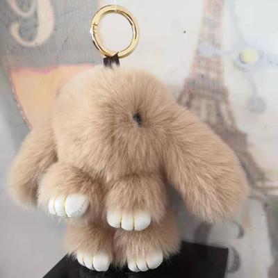 Bunny Keychain Super Soft Faux Plush Lovely Rabbit Doll Plushies Backpack Decor Colored Stuffed Rabbit Pendant Children Doll Toy Birthday Gift
