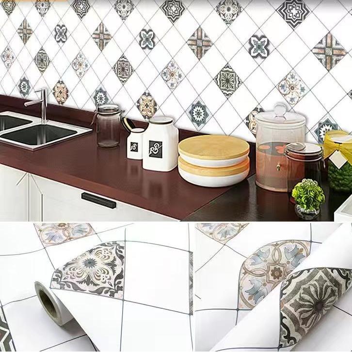 Oil Proof Sticker, High-temperature Resistant Wall Sticker, Waterproof and Moisture-proof Wallpaper, Self-adhesive Sticker, Aluminum Foil Paper