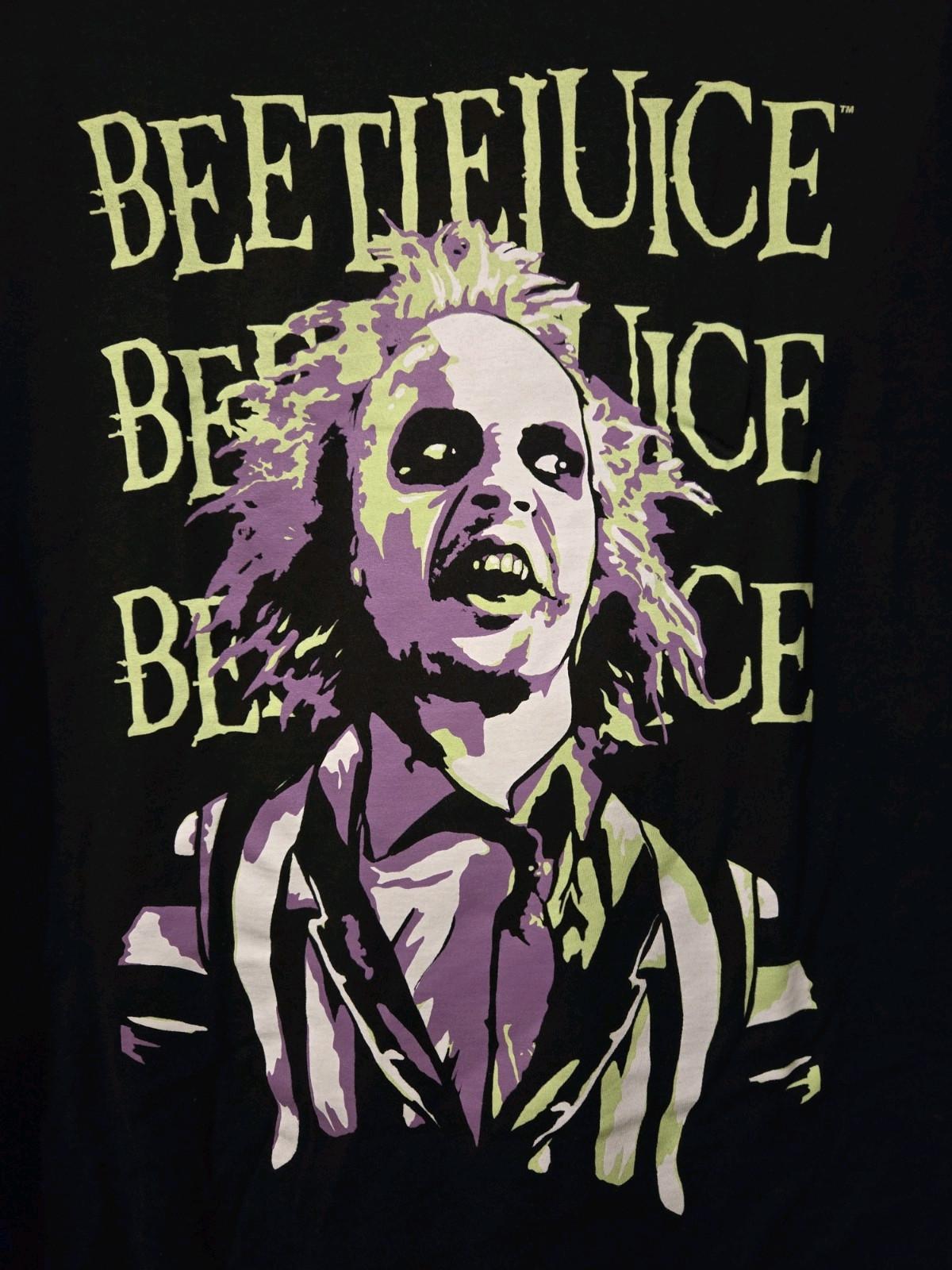 Beetlejuice Graphic Size 3XL NWT NEW Shirt Black Unisex T-Shirt XXL