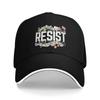 Resist Letter Art Design Casual Baseball Cap Running Hippie Trucker Hat Summer Hot Sale UnisexTeens Yk Funny Baseball Caps