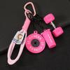 Gym Keychain Set Dumbbell Water Bottle Kettlebell Charm Keyring With Braided Rope For Workout Enthusiasts Bag Accessory