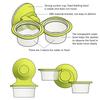 Reptile Water Dish Food Bowl Suction Cup Feeder Bowl Worm Anti-Escape Suitable for Gecko Tree for Frog Lizard Bearded Dr