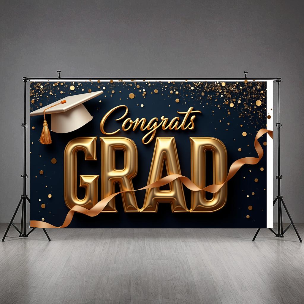 Event Banner Diploma Design Graduate Banner Graduation Decor Star Decoration Photo Prop For University Ceremony Academic