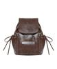 Nick&Nicole Crystal Leather Shirring Backpack_Brown