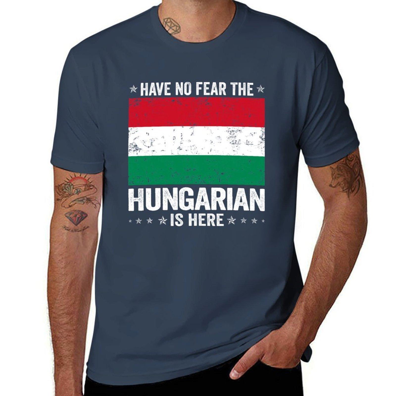 Have No Fear The Hungarian Is Here Hungary Flag Design Tshirt Moisture Control Sports Tee S