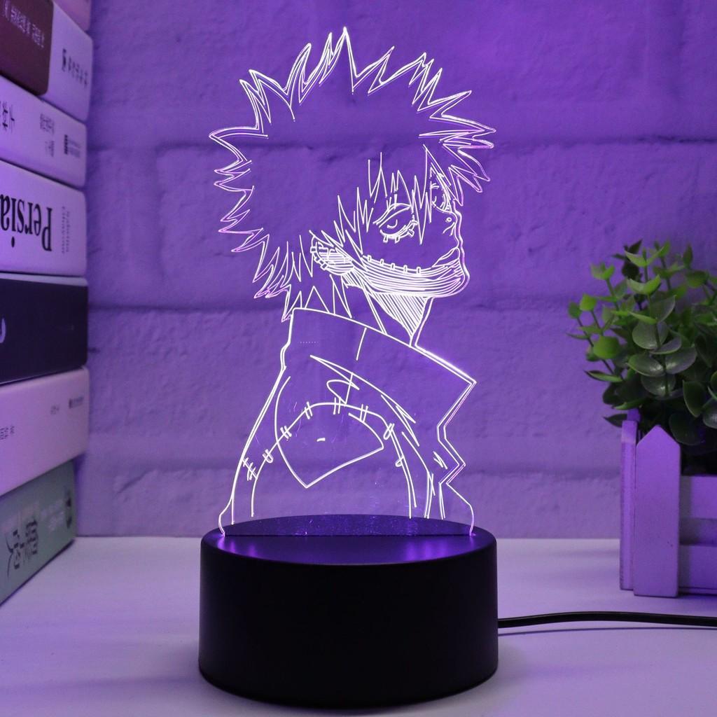 Colorful 3d My Hero Academia Night Light Led Table Lamp For Anime Lovers And Collectors
