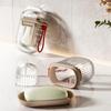 Soap Container With Lid Leak-Proof Soap Holder Soap Saver Holder Portable Soap Box With Draining Layer Soap Holder Travel Case