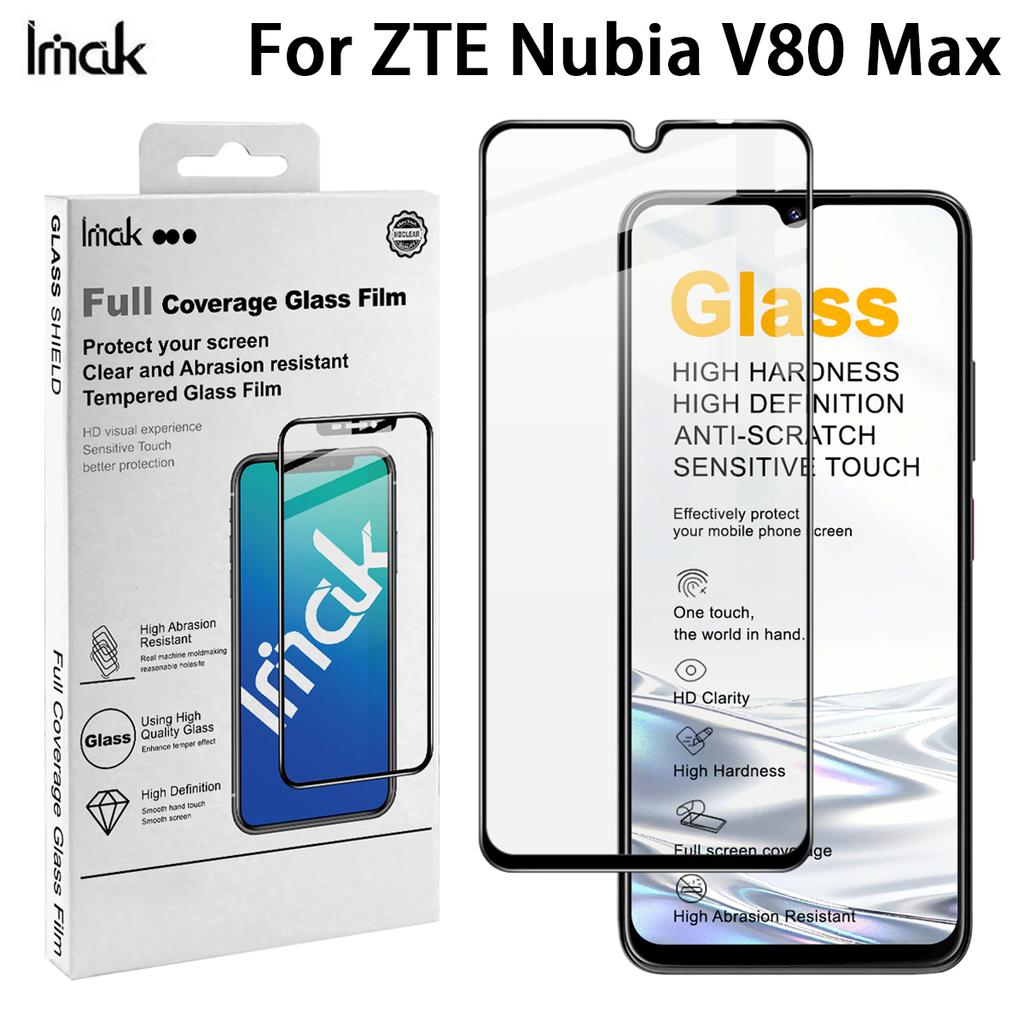 For ZTE Nubia V80 Max 4G Glass IMAK Full Coverage Tempered Glass Film Pro+ Series 169mm