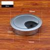 Zinc Alloy Cable Hole Cover 50mm/60mm/80mm Computer Metal Grommet Desk Table Cable Tidy Outlet Wire Cover For Home Office