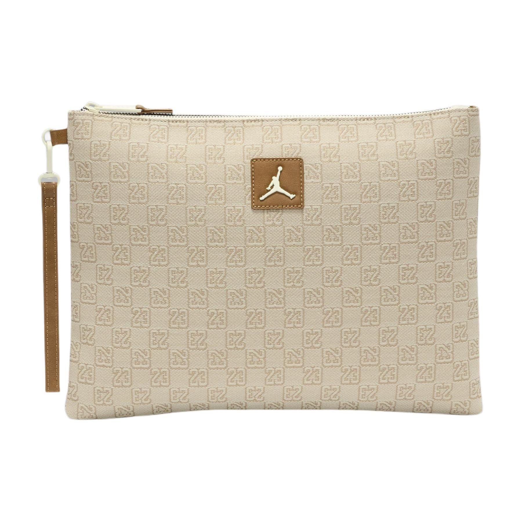 

Jordan Digital Print Zipper Closure Polyester Clutch Unisex clutch Coconut-Milk LM0897-W3Z Coconut Milk