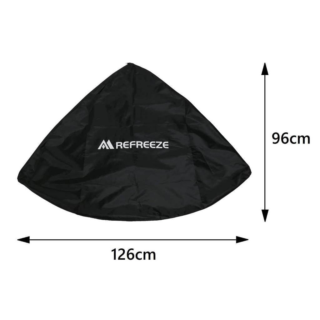 REFREZE Folding Soccer Goal with Storage Portable for Indoor and Outdoor Use Set of Bag, (124x94cm, Orange, 2)