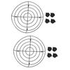 2pcs Rolling Stand Base 36cm High Load Bearing Capacity with Brakes Iron Plant Pot Movers for Foot