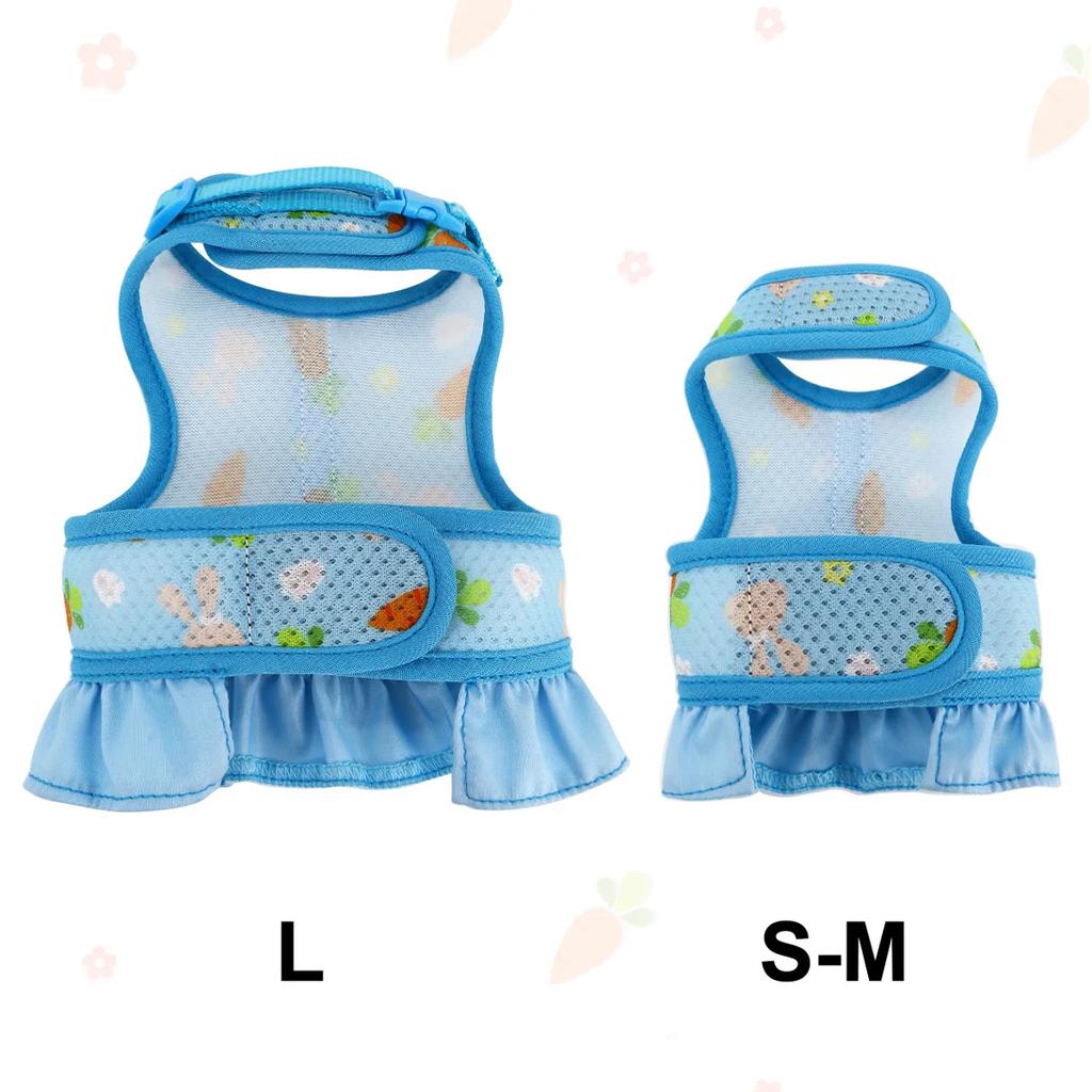 Iepure Ham cu lesă Drăguț cataramă reglabilă respirabilă plasă vestă fustă pentru iepuraș Guineea porc mic animal de companie tracțiune ham costum