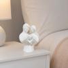 Sculptural Artistic Texture 3D Printed Couple Heart Statue, Abstract Minimalist Lovers Embrace Figurine, Romantic Desktop Easy Care Love Ornament