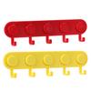 Magnetic Hook Rack with 5 Integrated Hooks Strong Magnetism No Drilling Easy Installation Organizer for Keys Masks Bags Hats