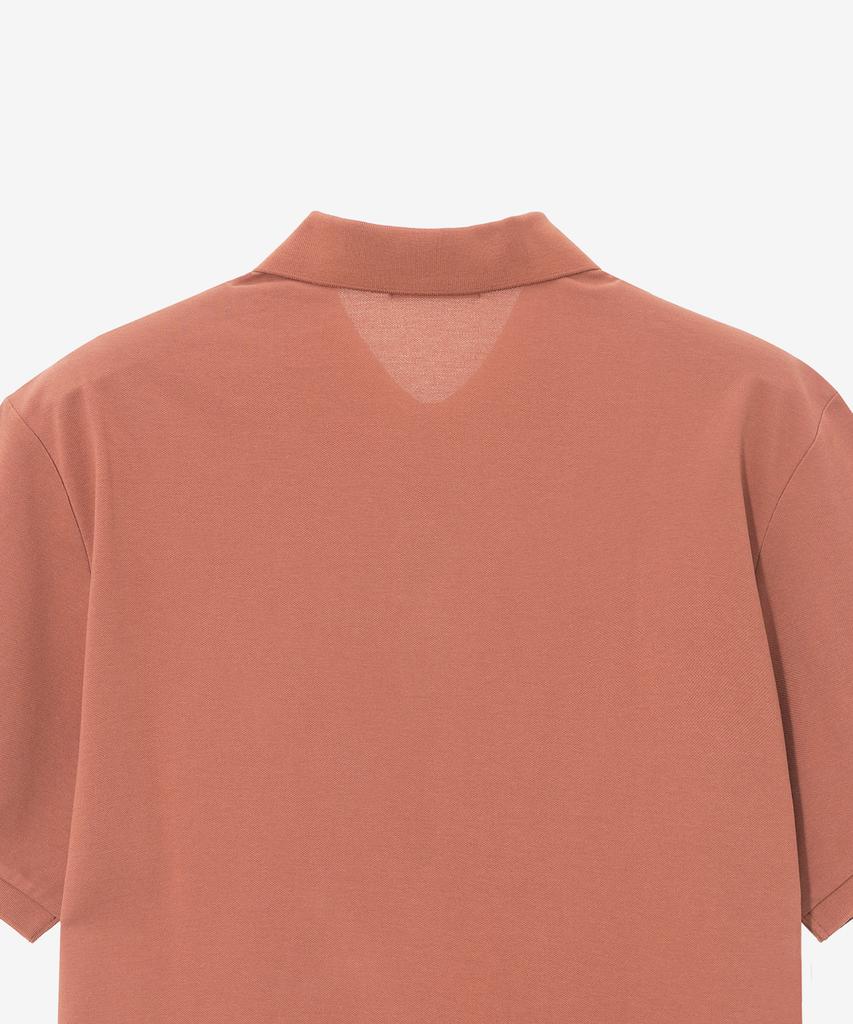 BASIC HOUSE Uni Semi-Overfit Pique Polo Shirt Deep Pink Lyts3104