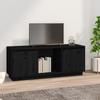 Day and Night - Day and Night Solid Black Pine Wood TV Cabinet 110.5x35x44 Cm