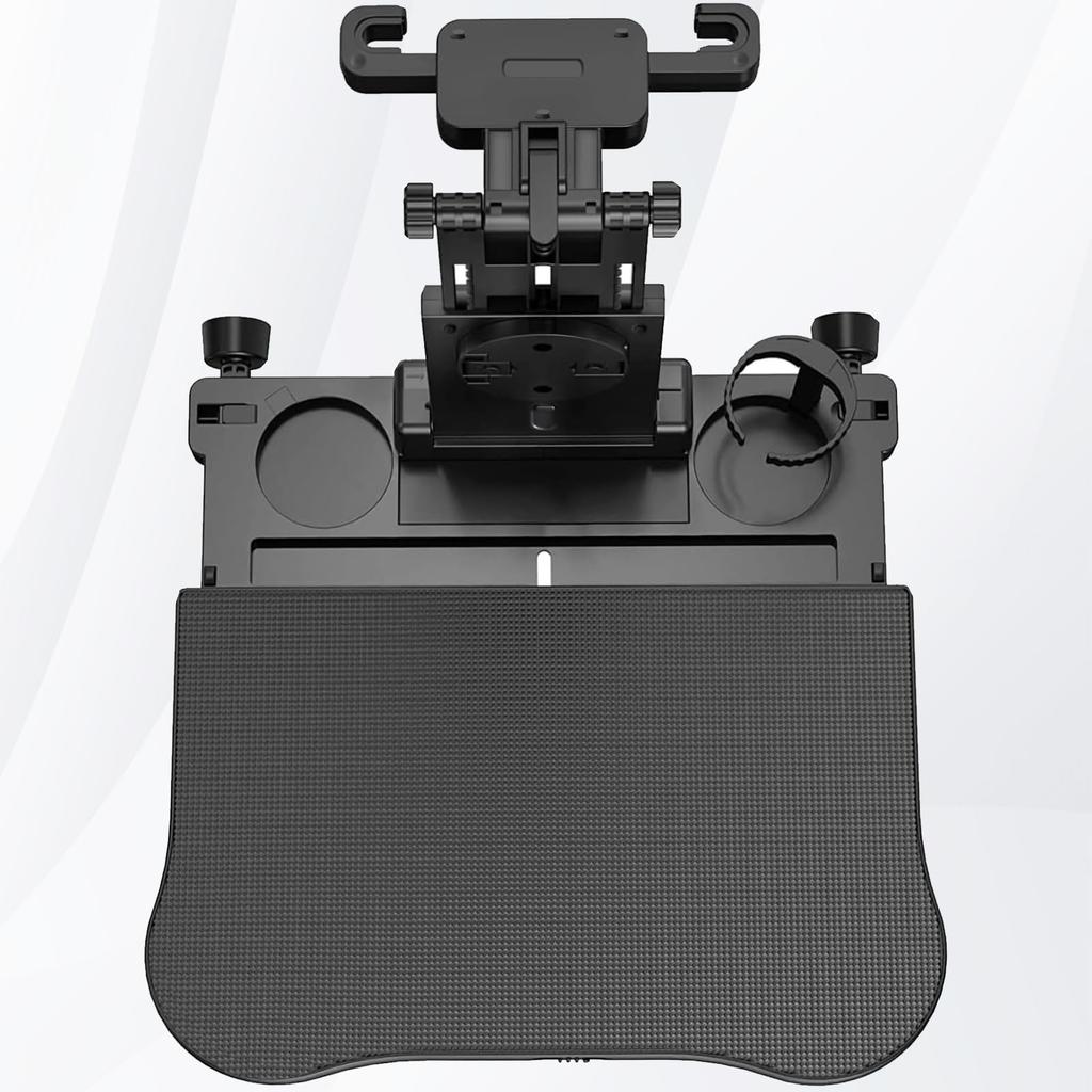 AUEOTUAR Car Rear Seat Headrest Car Dining Rear Seat Car Easy To Height Convenient Rotating Phone Holder Patent Weight Capacity 15kg Table, Table,