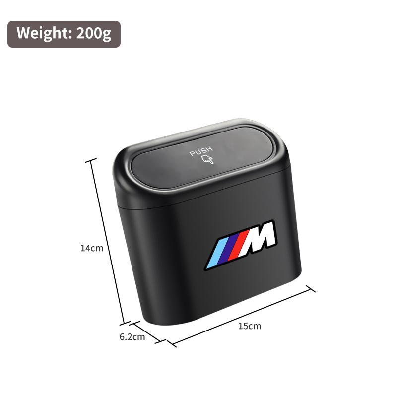 For BMW M E30 E34 E36 E39 E46 E52 E53 E60 E61 E62 E70 E71 E83 E84 E87 E90 E91 Valve Car Mounted Garbage Bin With Lid Hanging SU5