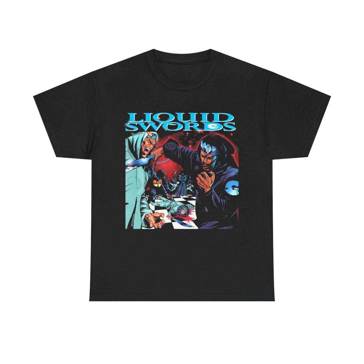 Men s and Women s T-shirts GZA Liquid RNB hiphop rap M