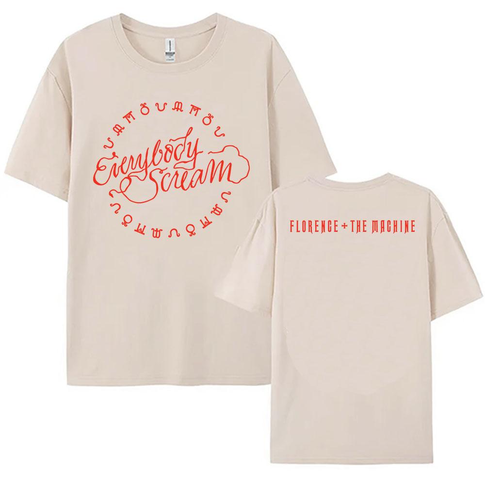 FLORENCE THE MACHINE Seasons T Shirt Short  Sleeve Cotton Female Tshirt Unisex Streetwear Oneck Loose Women Men Tshirts Tees
