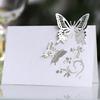 Wedding Name Cards 100PCs Hollow Butterfly Cut Design Card for Weddings Banquets