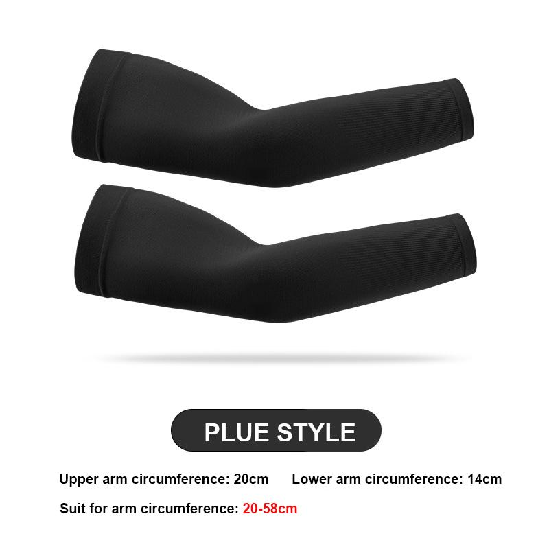 

Aolikes 1 Pair Ice Silk Sun Protection Arm Covers Elbow Cover Outdoor Cycling Running Fishing Driving Cool Anti-Uv Arm Sleeves