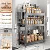 Countertop Kitchen Storage Rack for Spices and Sauces - Organize Oil, Salt, Vinegar, and Soy Sauce