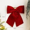 60cm Red Large Velvet Christmas Bows Large Christmas Tree Top Bow Outdoor Decorations Wedding Hanging Pendant New Year Ornament