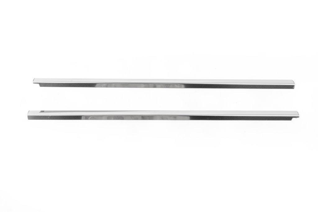Glass Moldings (2 Pcs, Stainless Steel) Carmos - Turkish Steel for Volkswagen T4 Caravelle/Multivan