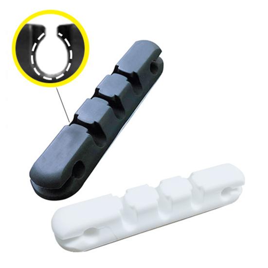 3 szt./zestaw Organizer na kable Silikonowe klipsy do zarządzania kablami z przezroczystą samoprzylepną podkładką Uchwyt na przewody biurkowy, do biura, sypialni, kuchni